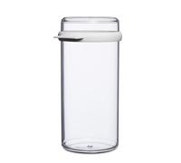 Mepal - Caja para Bizcocho tostado Stora - Caja Hermética para Guardar Biscotes - Recipiente Hermético - Ideal para Guardar y Organizar en la Cocina - 1900 ml - Transparente y Blanco