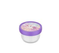Mepal - Cajita para fruta Campus - Snack box para niños - Apto para lavavajillas y microondas - Sin BPA - 300 ml - Unicorn Glow