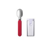 Mepal - Cuchara Plegable Ellipse Reutilizable Para Llevar y Yogur - Cubiertos De Viaje - Incluye Estuche - Acero Inoxidable - Nordic Red