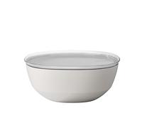 Mepal - Cuenco para servir con tapa Silueta - Apto para lavavajillas y microondas - Plato para ensaladas - Platos para tapas - Vajilla - 5000 ml - Nordic white