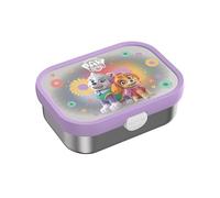 Mepal - Fiambrera Bento de Acero Inoxidable Campus - Caja Bento para Niños - Fiambrera con Compartimentos y Tenedor - Caja con Cierre de Clip - Apto para Lavavajillas - 750 ml - Paw Patrol Girls
