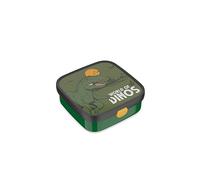 Mepal - Fiambrera Bento Grande Campus - Bento Box para Niños - Incluye 2 cajas Bento extraíbles y Tenedor - Las Cajas Bento son aptas para Microondas - 2x 200 + 1250 ml - Dino