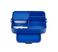 Mepal - Fiambrera Bento Take A Break Large - Lonchera Con Bento Box - Lunch Box para Sándwiches, Pequeños Tentempiés y Sobras - Merienda & Almuerzo - Con Compartimentos - 1500 ml - Vivid Blue