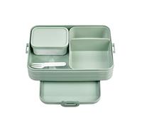 Mepal - Fiambrera Bento Take A Break Large - Lonchera Con Bento Box - Lunch Box para Sándwiches, Pequeños Tentempiés y Sobras - Merienda & Almuerzo - Con Compartimentos - 1500 ml - Nordic Sage