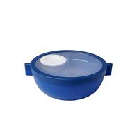 Mepal - Fiambrera bento Vita - Fiambrera con compartimentos - Recipiente adicional con tapa, recipiente para aliño y bandeja - Bento box - Bol para ensaladas - Vivid blue