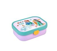 Mepal - Fiambrera Campus - Bento Box para Niños - Lonchera con Compartimento Bento y Tenedor - Fiambrera con Cierre de Clip - Sin BPA y apta para Lavavajillas - 750 ml - Disney Princess