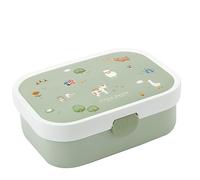 Mepal - Fiambrera Campus - Bento Box para Niños - Lonchera con Compartimento Bento y Tenedor - Fiambrera con Cierre de Clip - Sin BPA y apta para Lavavajillas - 750 ml - Little Farm