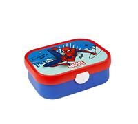 Mepal - Fiambrera Campus - Bento Box para Niños - Lonchera con Compartimento Bento y Tenedor - Fiambrera con Cierre de Clip - Sin BPA y apta para Lavavajillas - 750 ml - Spiderman