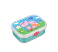 Mepal - Fiambrera Campus - Bento Box para Niños - Lonchera con Compartimento y Tenedor - Fiambrera con Cierre de Clip - Sin BPA y apta para Lavavajillas - 750 ml - Peppa Pig