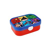 Mepal - Fiambrera Campus - Bento Box para Niños - Lonchera con Compartimento Bento y Tenedor - Fiambrera con Cierre de Clip - Sin BPA y apta para Lavavajillas - 750 ml - Avengers