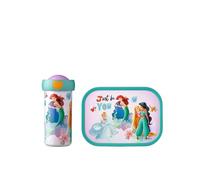 Mepal - Fiambrera Campus - Fiambrera para Niños con Vaso Escolar y Fiambrera - Fiambrera & Botella para Llevar - Apta para Lavavajillas y sin BPA - 300 ml + 750 ml - Disney Princess