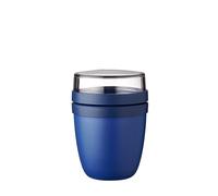 Mepal - Fiambrera Ellipse Mini - Práctico Vaso para Yogur y Muesli - Compartimentos separados para Porta Alimentos - Apto para Congelador, Microondas y Lavavajillas - 300 ml + 120 ml - Vivid Blue