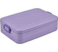 Mepal - Fiambrera Take a Break Large - Fiambrera To Go - Para 4 sándwiches u 8 rebanadas de pan - Caja de comida con división - Apto para lavavajillas - 1500 ml - Vivid Lila, 1076535574600