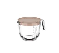 Mepal - Jarra medidora de vidrio con tapa Chef it - Medidas grabadas de fácil lectura - Apto para microondas y horno, sin tapa - Apto para lavavajillas - 1000 ml - Chalk