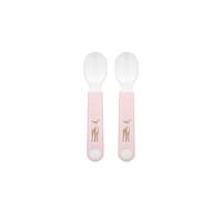 Mepal - Juego de 2 cucharas de aprendizaje Mio Little Dutch - Cuchara de bebé - Cubiertos de aprendizaje - Mango corto y mango fijo - Apto para el lavavajillas - Fairy Garden