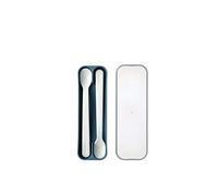 Mepal - Juego de 2 Cucharas para Bebé Deep Blue - Cuchara Larga para Comida - Hervial - Apto para Lavavajillas