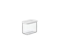 Mepal - Recipientes para Alimentos Modula - Tapers Transparente para Comida con Tapa - Organizador de Cocina y Caja de Almacenamiento de Plástico - Apilable y Hermético - 425 ml - White
