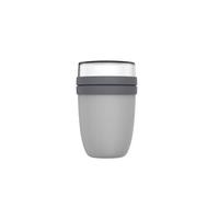 Mepal Lunchpot Ellipse - Cool Grey - Tarro térmico de 500 ml, para yogur, para llevar, mantiene la comida caliente o fría durante mucho tiempo, polipropileno, 500 + 200 ml