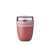 Mepal - Lunchpot Ellipse Mini - Practical Yoghurt Cup & Muesli Cup - Separate Compartments for Yoghurt & Muesli - Suitable for Freezer, Microwave & Dishwasher - 300 ml + 120 ml - Vivid Mauve,
