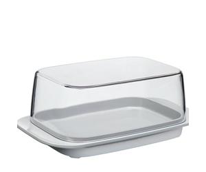 Mepal - Mantequillera - Grey - para 250 gr de manteca - tapa transparante - encaja exactamente en la puerta de la nevera - apta para el lavavajillas