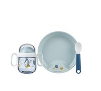 Mepal Mio - set vajilla para bebé 3 piezas - Sailors Bay - con taza anti-derrames - plato de bebé y cucharas de bebé - regalo de nacimiento ideal - apto para el lavavajillas