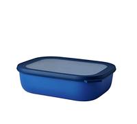 Mepal - Multi Bowl Cirqula Rectangular - Recipientes para Alimentos con Tapa - Adecuado como Fiambrera Hermética para Frigorífico, Microondas y Congelador - Tapers para Comida - 2000 ml - Vivid blue