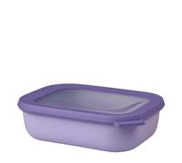 Mepal - Multi Bowl Cirqula Rectangular - Recipientes para Alimentos con Tapa - Adecuado como Fiambrera Hermética para Frigorífico, Microondas y Congelador - Tapers para Comida - 1000 ml - Vivid lilac
