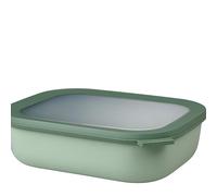 Mepal - Multi Bowl Cirqula Rectangular - Recipientes para Alimentos con Tapa - Adecuado como Fiambrera Hermética para Frigorífico, Microondas y Congelador - Tapers para Comida - 2000 ml - Nordic sage