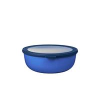 Mepal - Multi Bowl Cirqula Redondo - Recipientes para Alimentos con Tapa - Adecuado como Fiambrera Hermética para Frigorífico, Microondas y Congelador - Tapers para Comida - 2250 ml - Vivid blue