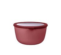 Mepal - Multi Bowl Cirqula Redondo - Recipientes para Alimentos con Tapa - Adecuado como Fiambrera Hermética para Frigorífico, Microondas y Congelador - Tapers para Comida - 3000 ml - Vivid mauve