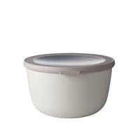 Mepal - Multi Bowl Cirqula Redondo - Recipientes para Alimentos con Tapa - Adecuado como Fiambrera Hermética para Frigorífico, Microondas y Congelador - Tapers para Comida - 2000 ml - Nordic white