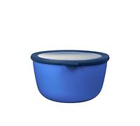 Mepal - Multi Bowl Cirqula Redondo - Recipientes para Alimentos con Tapa - Adecuado como Fiambrera Hermética para Frigorífico, Microondas y Congelador - Tapers para Comida - 3000 ml - Vivid blue