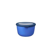 Mepal - Multi Bowl Cirqula Redondo - Recipientes para Alimentos con Tapa - Adecuado como Fiambrera Hermética para Frigorífico, Microondas y Congelador - Tapers para Comida - 1000 ml - Vivid blue