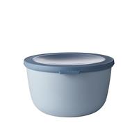 Mepal - Multi Bowl Cirqula Redondo - Recipientes para Alimentos con Tapa - Adecuado como Fiambrera Hermética para Frigorífico, Microondas y Congelador - Tapers para Comida - 2000 ml - Nordic blue
