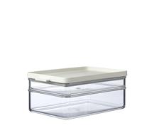Mepal - Recipiente Nevero para Desayuno Duo Omnia - Caja Refrigeradora de 2 Capas para Embutidos y Quesos - Apilable - Almacenamiento y Organización en la Cocina - 500 ml y 1200 ml - Nordic White