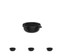 Mepal - Recipientes microondas Lumina - Recipientes alimentarios con tapa aptos para la nevera, el congelador, horno de vapor, microondas y lavavajillas - Recipiente de cocina - 250 ml - Nordic black