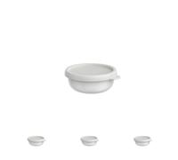 Mepal - Recipientes microondas Lumina - Recipientes alimentarios con tapa aptos para la nevera, el congelador, horno de vapor, microondas y lavavajillas - Recipiente de cocina - 250 ml - White