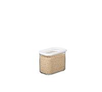 Mepal - Recipientes para Alimentos Modula - Tapers Transparente para Comida con Tapa - Organizador de Cocina y Caja de Almacenamiento de Plástico - Apilable y Hermético - 1000 ml - White