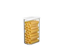 Mepal - Recipientes para Alimentos Modula - Tapers Transparente para Comida con Tapa - Organizador de Cocina y Caja de Almacenamiento de Plástico - Apilable y Hermético - 2000 ml - White