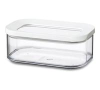 Mepal - Recipientes para Alimentos Modula - Tapers Transparente para Comida con Tapa - Organizador de Cocina y Caja de Almacenamiento de Plástico - Apilable y Hermético - 425 ml - White