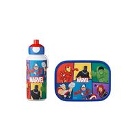 Mepal - Set de Almuerzo Campus - Fiambrera para Niños con Botella Pop-up y Fiambrera - Set de Almuerzo para el Colegio o para Llevar - Sin BPA - 400 ml + 750 ml - Avengers
