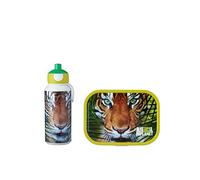 Mepal - Set de Almuerzo Campus - Fiambrera para Niños con Botella Pop-up y Fiambrera - Set de Almuerzo para el Colegio o para Llevar - Sin BPA - 400 ml + 750 ml - Animal Planet Tiger