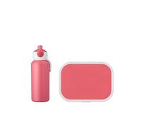Mepal - Set de Almuerzo Campus - Fiambrera para Niños con Botella Pop-up y Fiambrera - Set de Almuerzo para el Colegio o para Llevar - Sin BPA - 400 ml + 750 ml - Pink