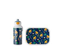 Mepal - Set de Almuerzo Campus - Fiambrera para Niños con Botella Pop-up y Fiambrera - Set de Almuerzo para el Colegio o para Llevar - Sin BPA - 400 ml + 750 ml - Jungle