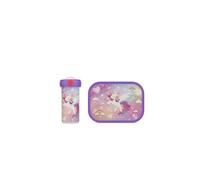 Mepal - Set de Almuerzo Campus - Fiambrera para Niños con Vaso Escolar y Fiambrera - Set de Almuerzo para el Colegio o para Llevar - Sin BPA - 300 + 750 ml - Unicorn Glow