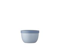 Mepal - Snackpot Ellipse - Recipiente para Alimentos para guardar y Transportar Aperitivos - Apto para Congelador, Microondas y Lavavajillas - 350 ml - Nordic Blue