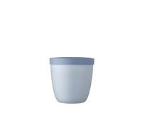 Mepal - Snackpot Ellipse - Recipiente para Alimentos para guardar y Transportar Aperitivos - Apto para Congelador, Microondas y Lavavajillas - 500 ml - Nordic Blue
