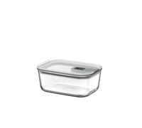 Mepal - Táper de cristal EasyClip - Caja de almacenamiento con tapa y cierre deslizante - Apto para microondas, vaporera, horno, frigorífico y congelador - Hermético - 700 ml - Nordic sage