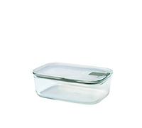 Mepal - Táper de cristal EasyClip - Tarros de cristal con tapa y cierre de clic - Apto para el microondas, el horno y el congelador - Hermético y a prueba de derrames - 1000 ml - Nordic sage