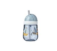 Mepal - Taza con pajita - Sailors Bay - taza de aprendizaje para bebés a partir de 9 meses - anti-derrames - apta para el lavavajillas